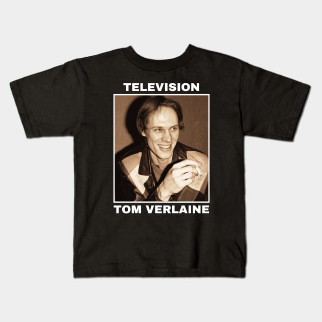 Tom Verlaine television Kids T-Shirt by Purple lily studio